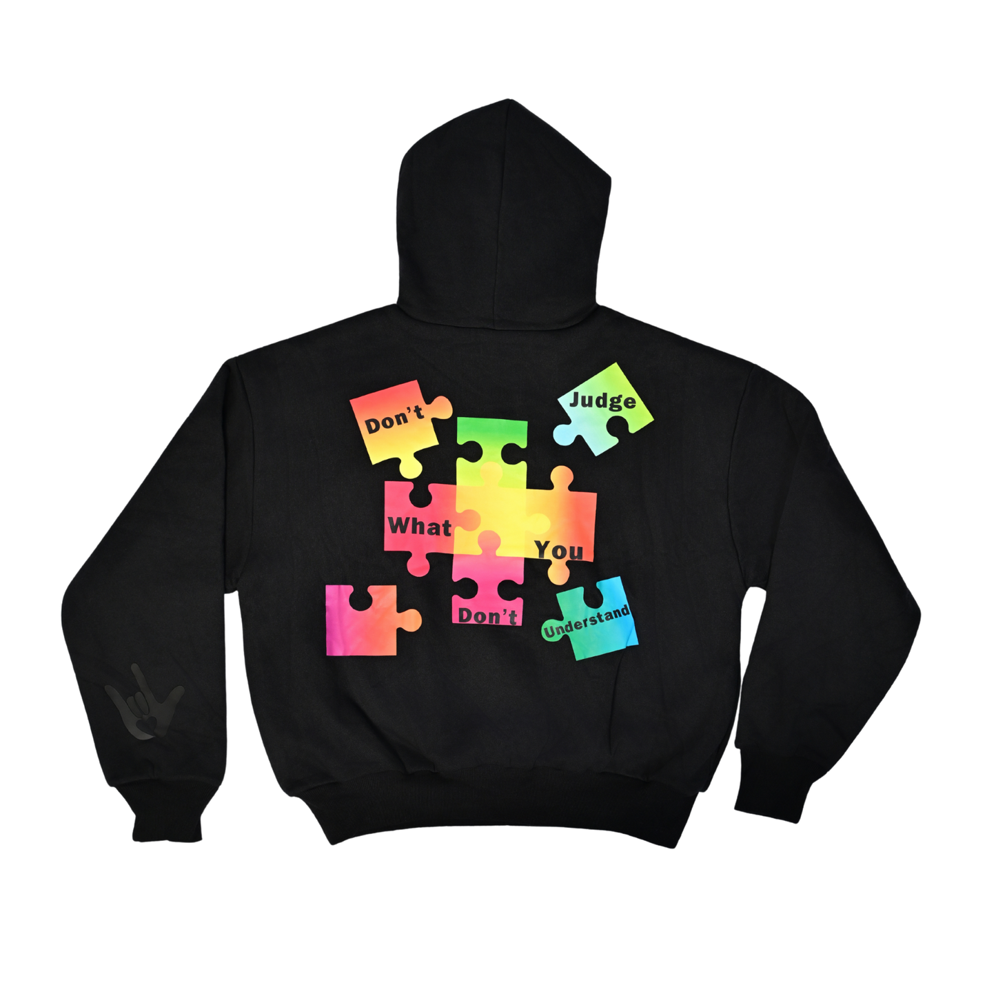 Kids Autism Awareness Premium Hoodie — Midnight Black