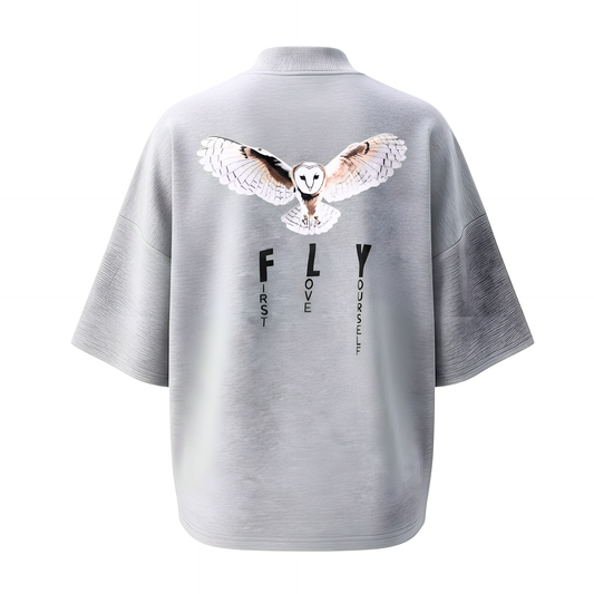 Statement Tee Collection: Me Versus The World FLY Tee Light Oatmeal
