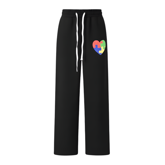 ADULTS: Autism Awareness: Midnight Black Sweatpants
