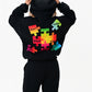 ADULTS: Autism Awareness: Midnight Black Hoodie