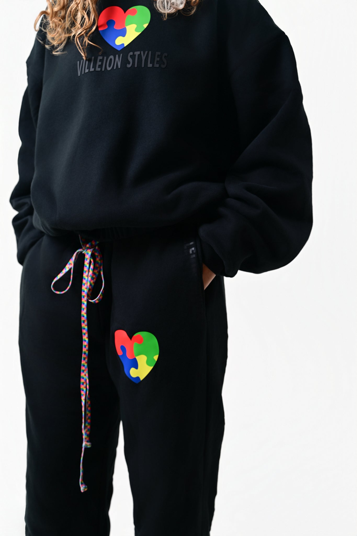 ADULTS: Autism Awareness: Midnight Black Hoodie
