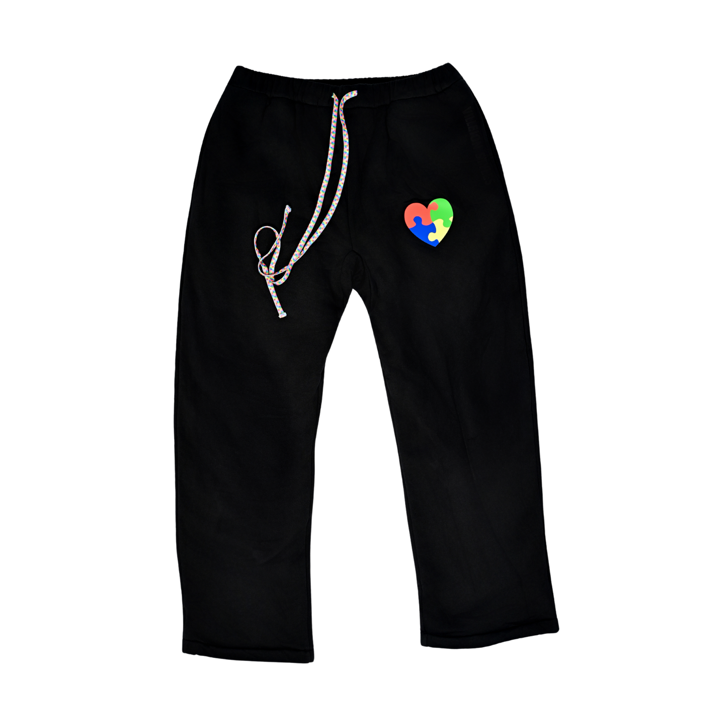 KIDS: Autism Awareness: Midnight Black Sweatpants
