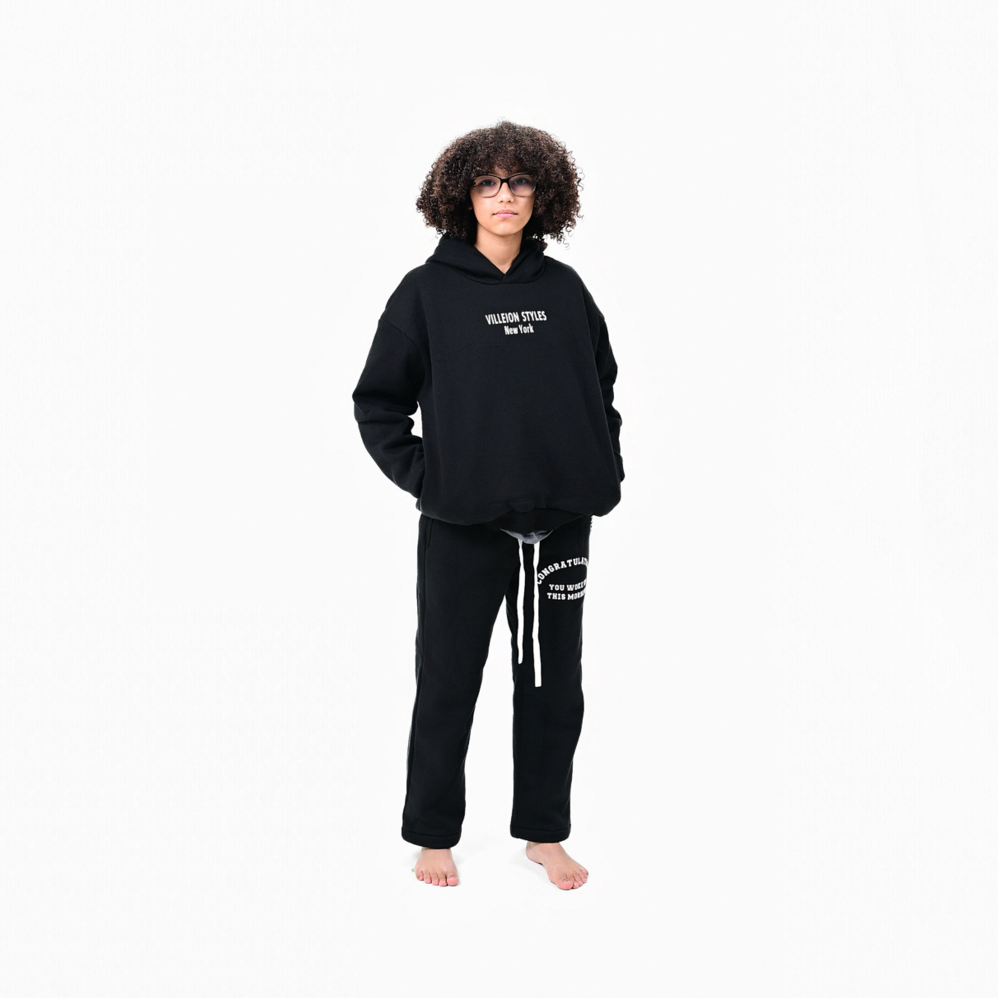 Kids Mind Over Matter Premium Hoodie — Black