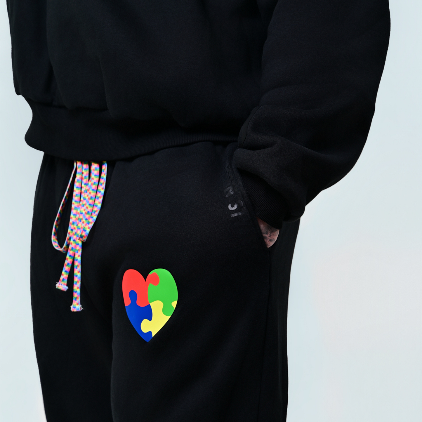 ADULTS: Autism Awareness: Midnight Black Hoodie
