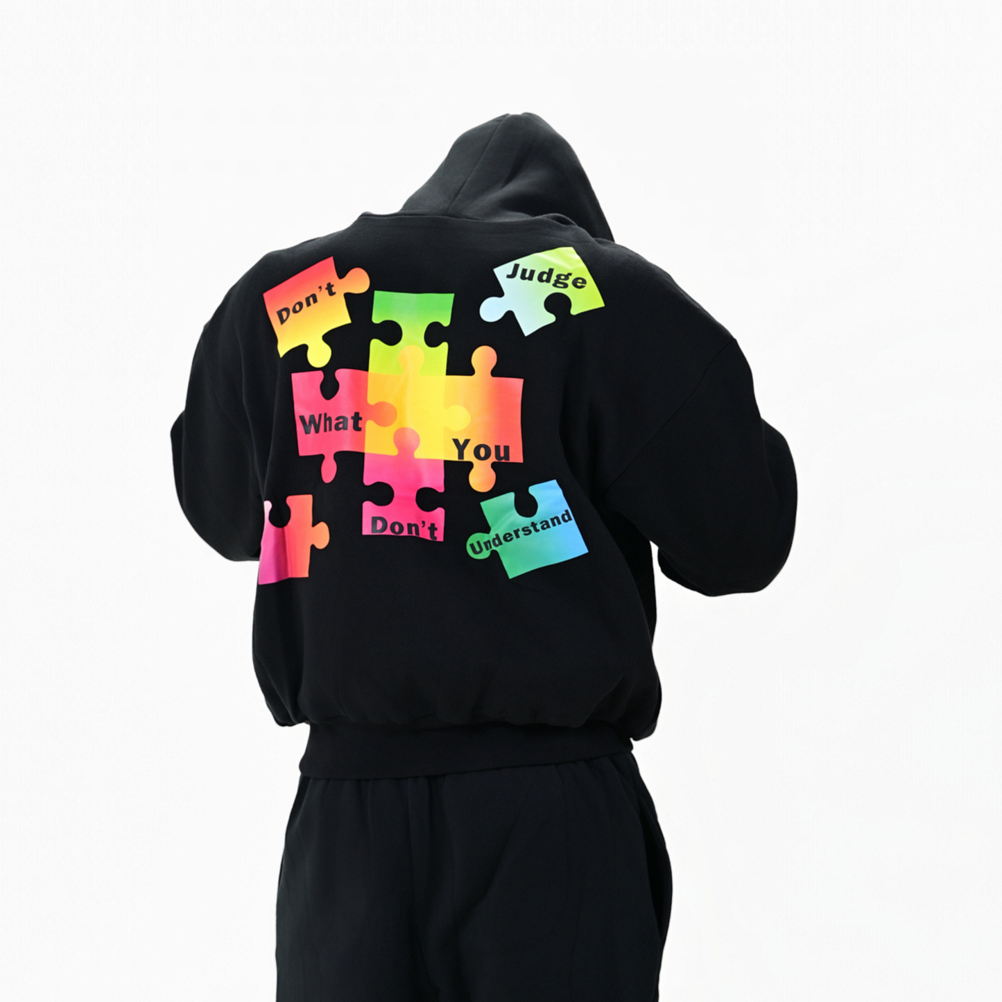 ADULTS: Autism Awareness: Midnight Black Jacket