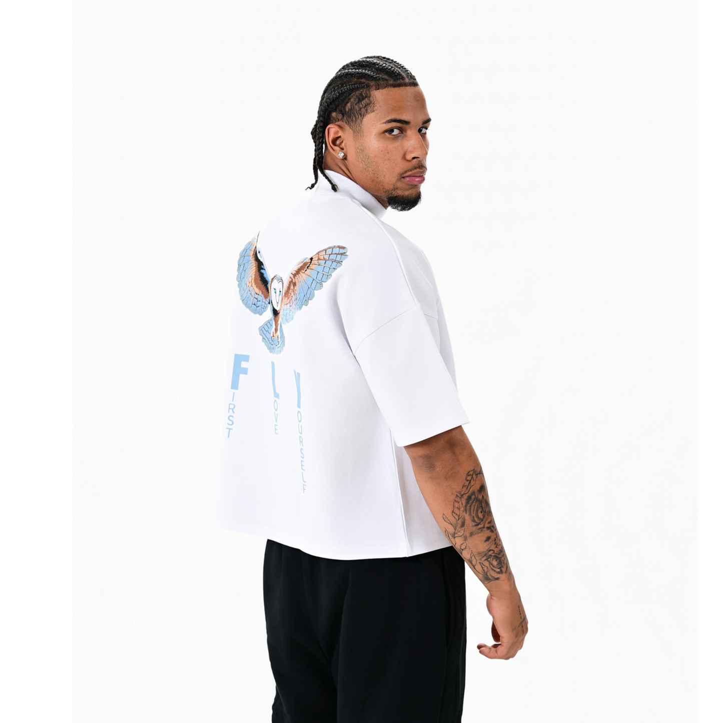 Statement Tee Collection: Me Versus The World FLY Tee - White