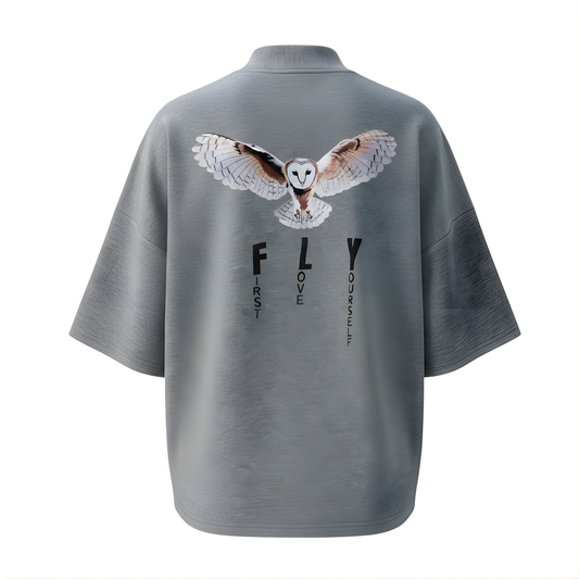 Statement Tee Collection: Me Versus The World FLY Tee Light Oatmeal