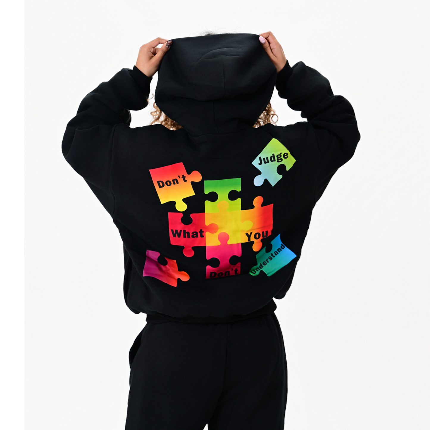 ADULTS: Autism Awareness: Midnight Black Jacket