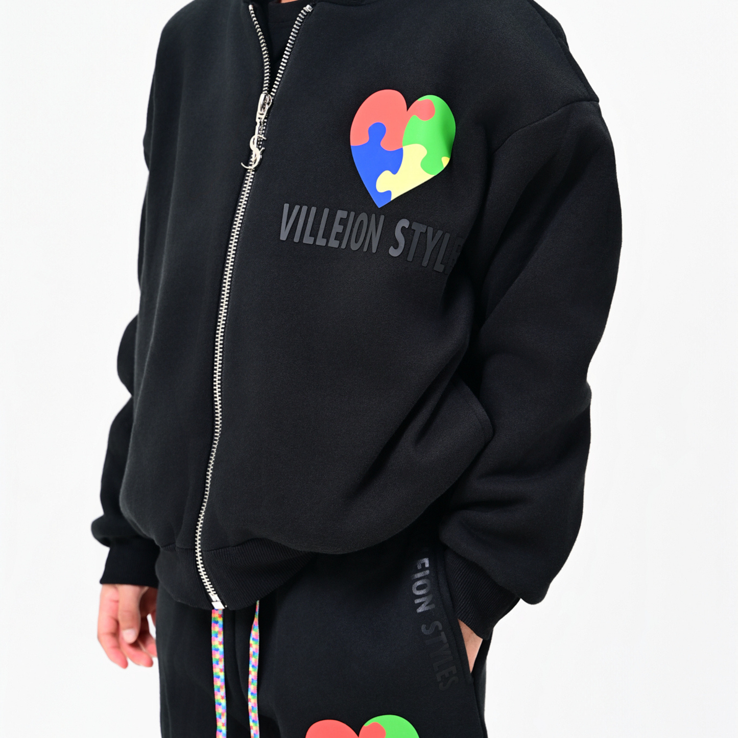 KIDS: Autism Awareness: Midnight Black Jacket