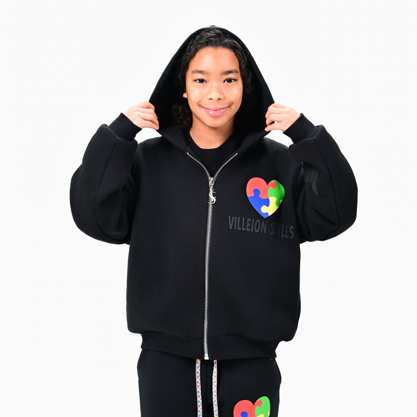 KIDS: Autism Awareness: Midnight Black Jacket