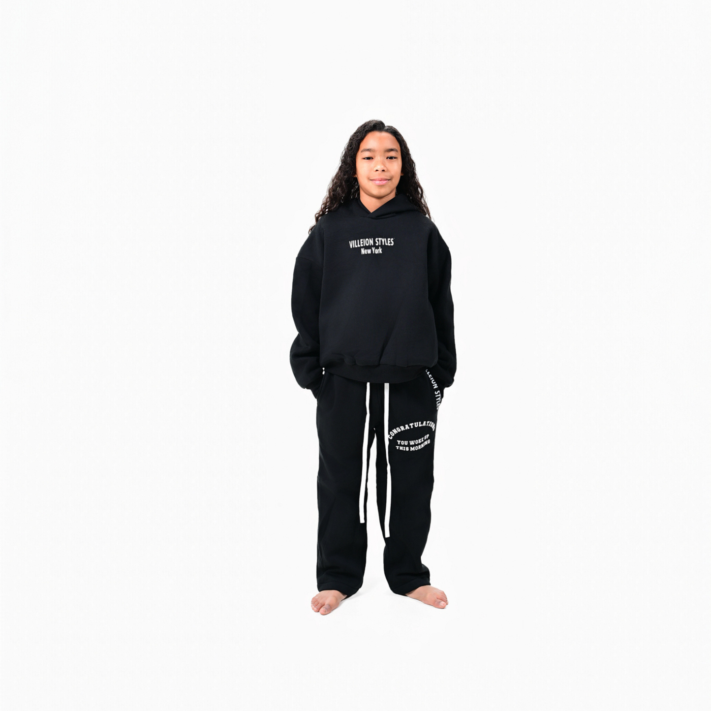 Kids Mind Over Matter Premium Hoodie — Black